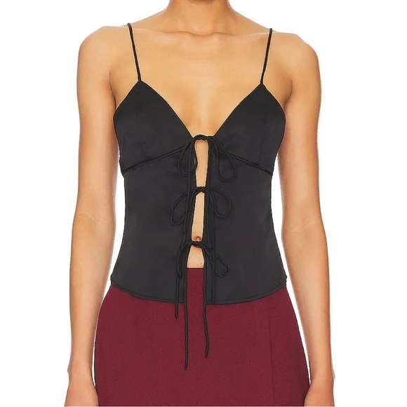 Anahi Cami Top in Black Superdown - Size M - Picture 4 of 12